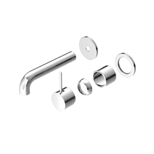 Mecca Wall Basin/Bath Mixer Separate Back Plate Handle Up 160mm Trim Kits Only Chrome