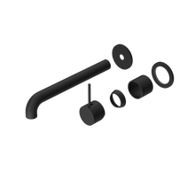 Mecca Wall Basin/Bath Mixer Separate Back Plate Handle Up 260mm Trim Kits Only Matte Black