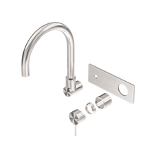 Mecca Wall Basin/Bath Mixer Swivel Spout Trim Kits Only Brushed Nickel