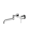 Mecca Wall Basin/Bath Mixer Swivel Spout 225mm Chrome