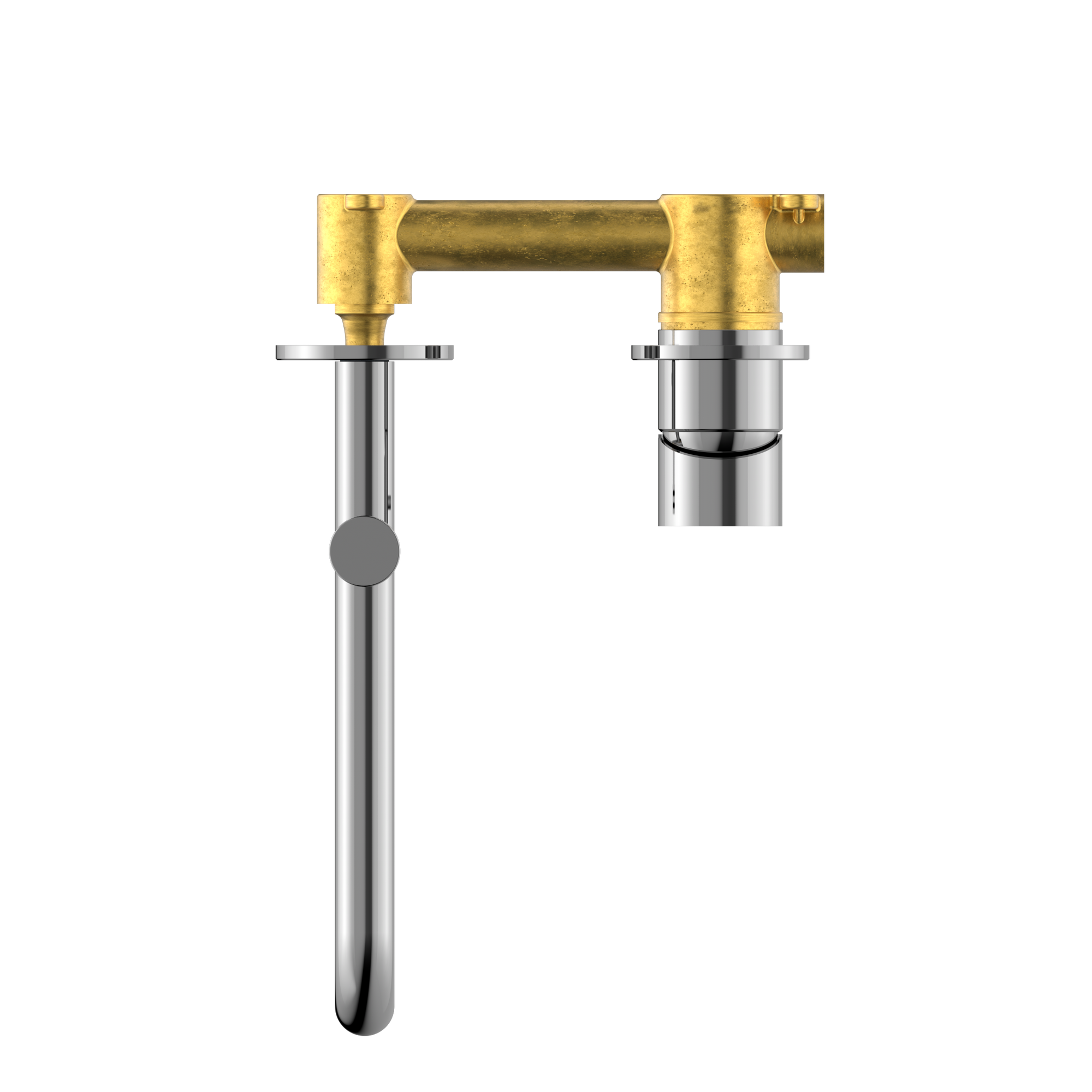 Mecca Wall Basin/Bath Mixer Swivel Spout 225mm Chrome