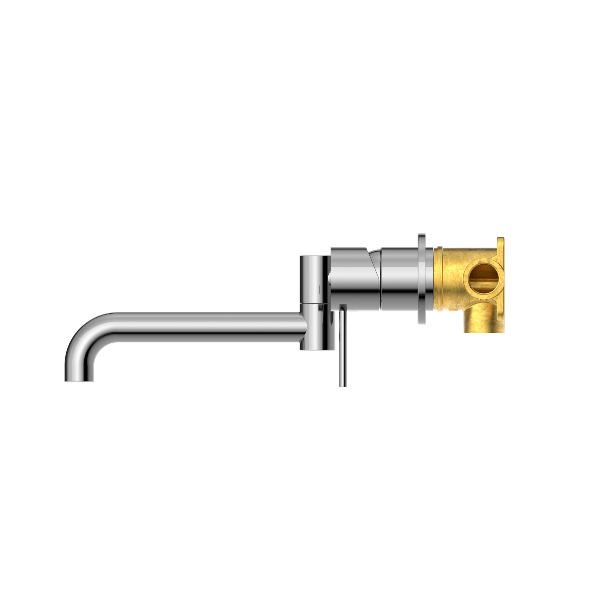 Mecca Wall Basin/Bath Mixer Swivel Spout 225mm Chrome