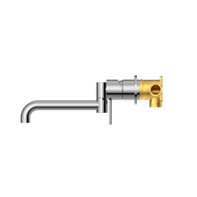 Mecca Wall Basin/Bath Mixer Swivel Spout 225mm Chrome