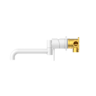 Mecca Wall Basin/Bath Mixer Swivel Spout 225mm Matte White