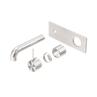 Mecca Wall Basin/Bath Mixer Handle Up 120mm Trim Kits Only Brushed Nickel