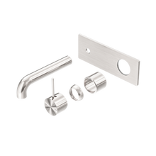Mecca Wall Basin/Bath Mixer Handle Up 120mm Trim Kits Only Brushed Nickel