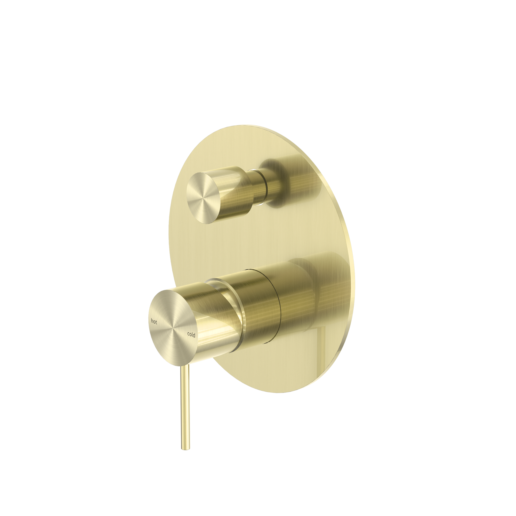Mecca Shower Mixer With Diverter Brushed Gold