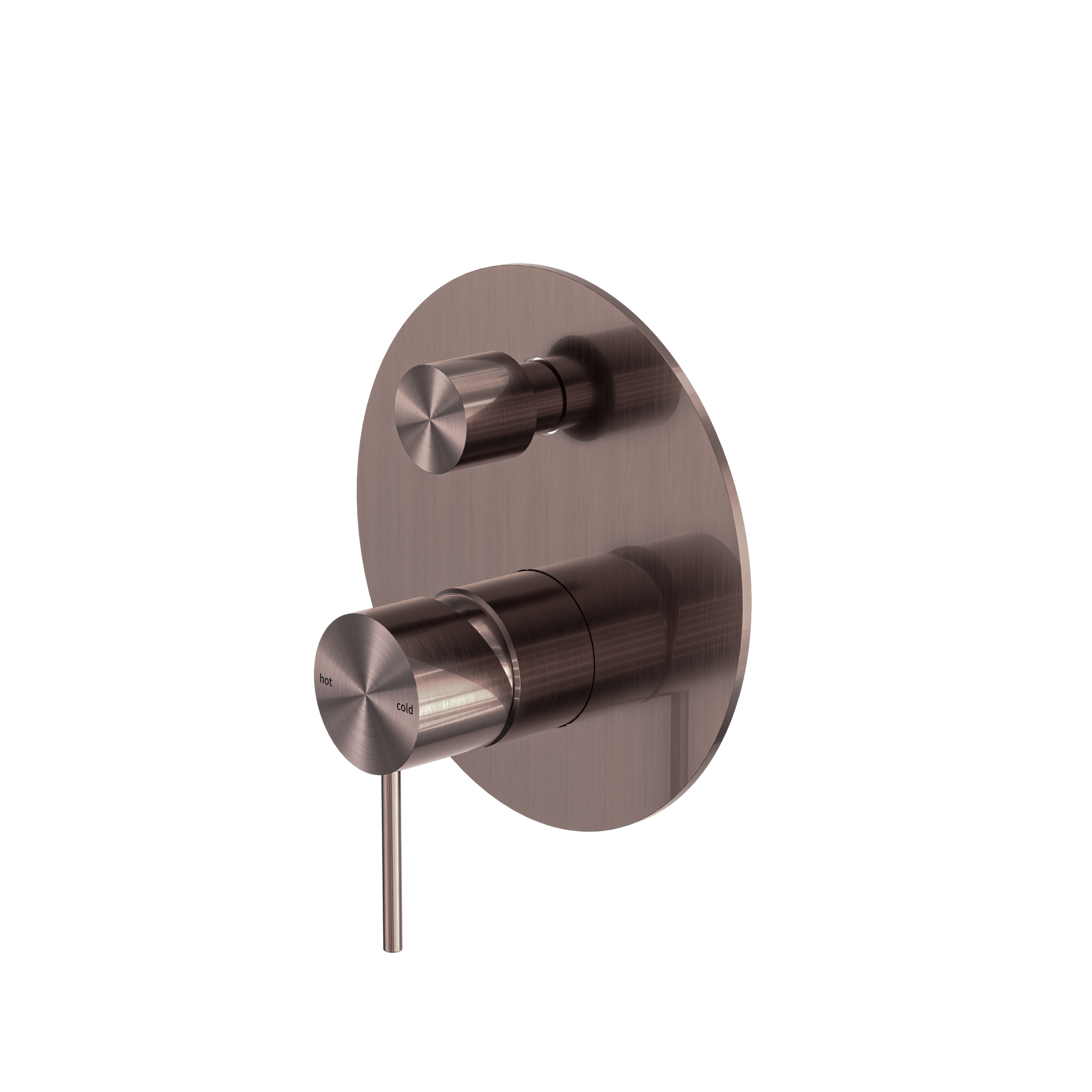 Mecca Shower Mixer With Diverter Brushed Bronze
