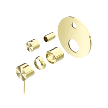 Mecca Shower Mixer With Diverter Trim Kits Only Brushed Gold