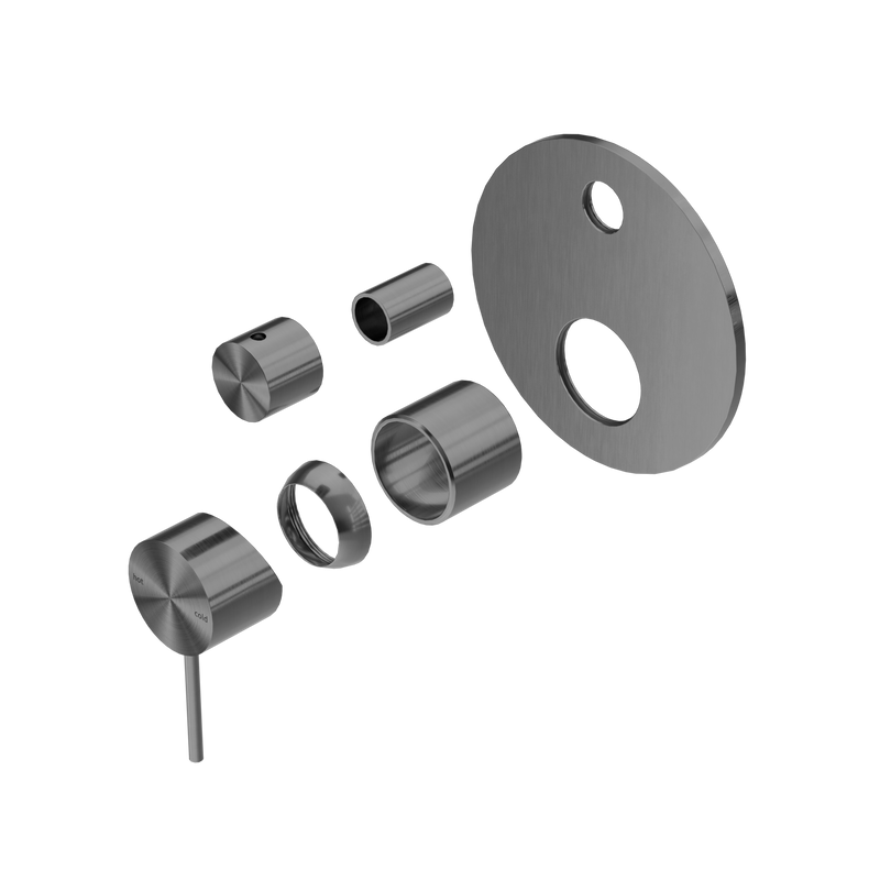 Mecca Shower Mixer With Diverter Trim Kits Only Gun Metal