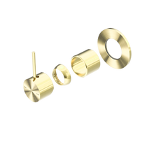 Mecca Shower Mixer Handle Up 80mm Plate Trim Kits Only Brushed Gold