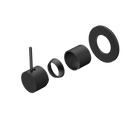 Mecca Shower Mixer Handle Up 80mm Plate Trim Kits Only Matte Black