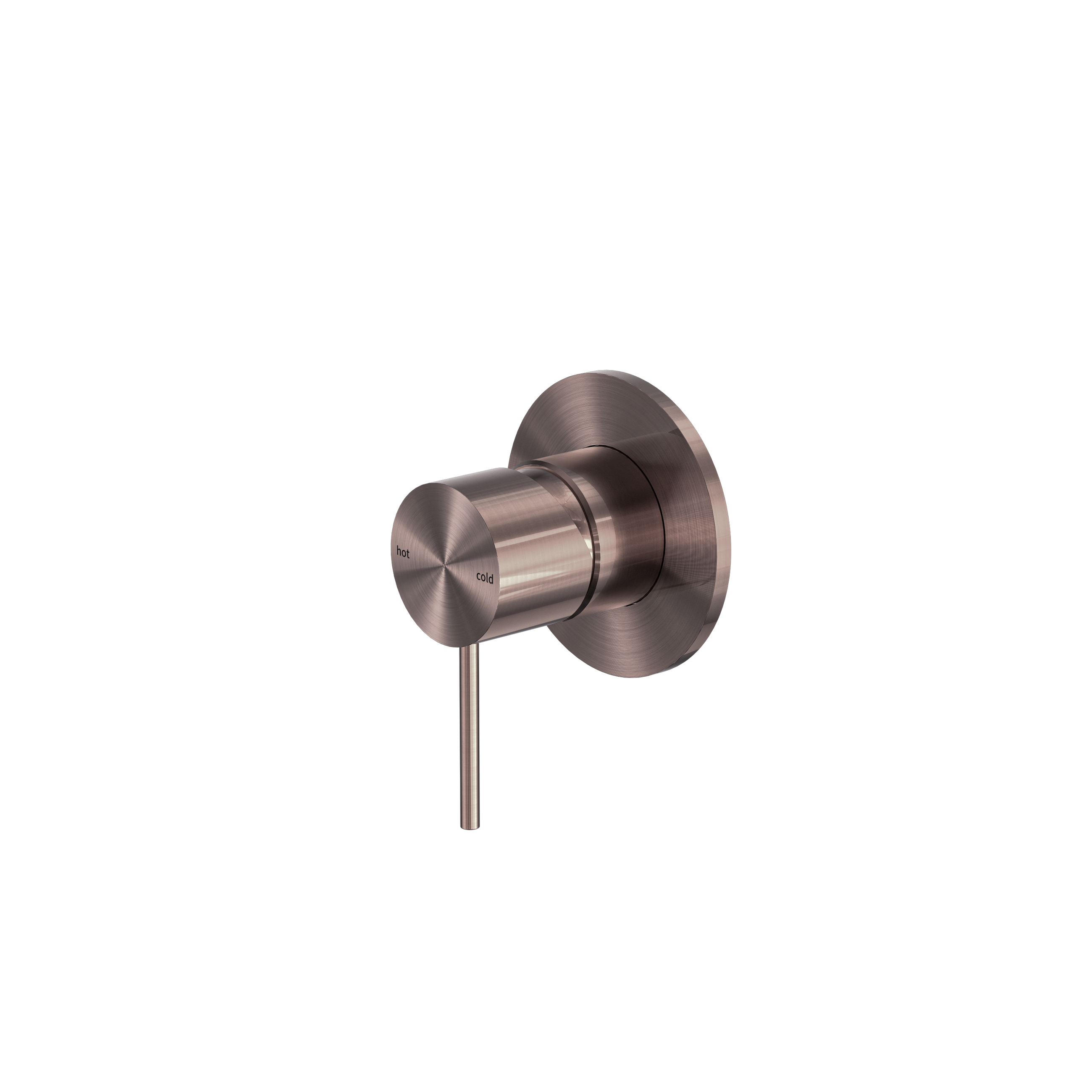 Mecca Shower Mixer 80mm Plate Brushed Bronze