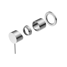 Mecca Shower Mixer 60mm Plate Trim Kits Only Chrome