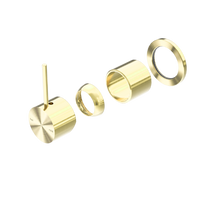 Mecca Shower Mixer 60mm Handle Up Plate Trim Kits Only Brushed Gold