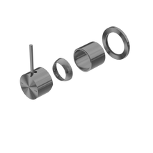 Mecca Shower Mixer 60mm Handle Up Plate Trim Kits Only Gun Metal