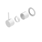Mecca Shower Mixer 60mm Handle Up Plate Trim Kits Only Matte White