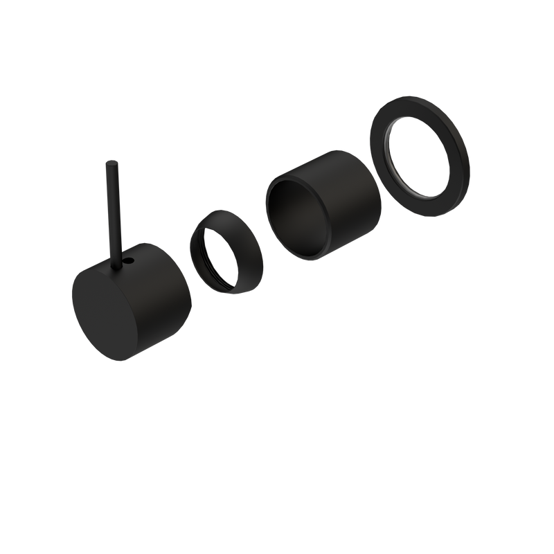 Mecca Shower Mixer 60mm Handle Up Plate Trim Kits Only Matte Black