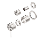 Mecca Shower Mixer With Diverter Separate Back Plate Trim Kits Only Brushed Nickel