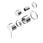 Mecca Shower Mixer With Diverter Separate Back Plate Trim Kits Only Chrome
