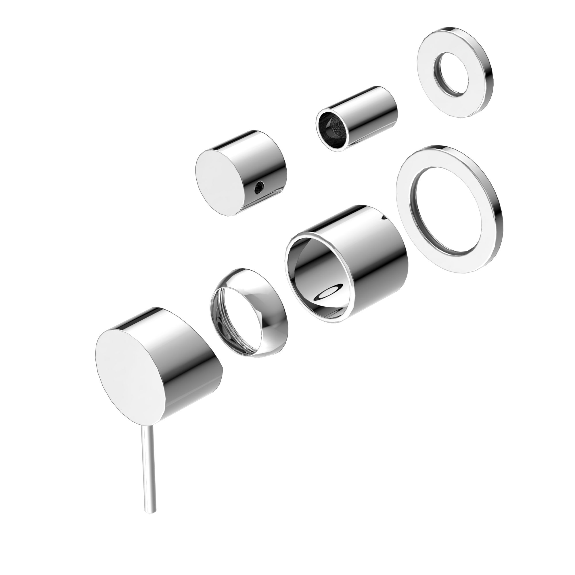 Mecca Shower Mixer With Diverter Separate Back Plate Trim Kits Only Chrome
