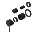 Mecca Shower Mixer With Diverter Separate Back Plate Trim Kits Only Matte Black