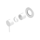 Mecca Shower Mixer 80mm Plate Trim Kits Only Matte White