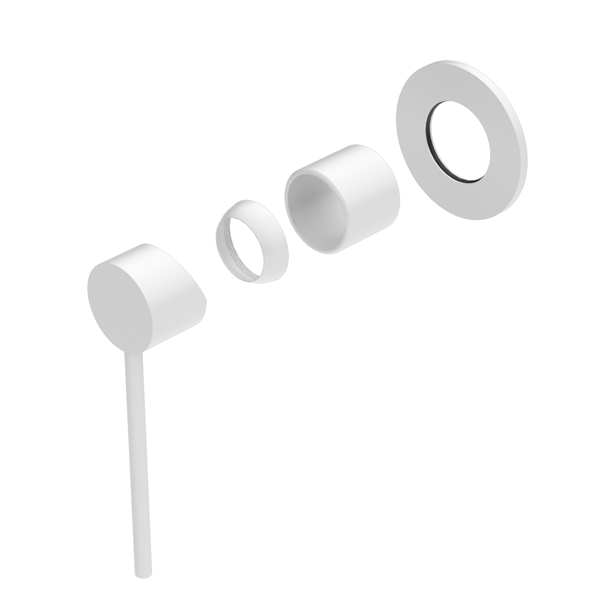 Mecca Care Shower Mixer Trim Kits Only Matte White
