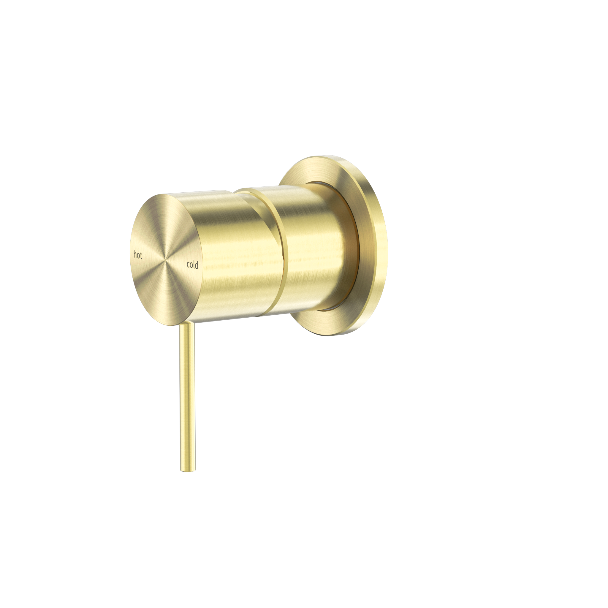 Mecca Shower Mixer 60mm Plate Brushed Gold