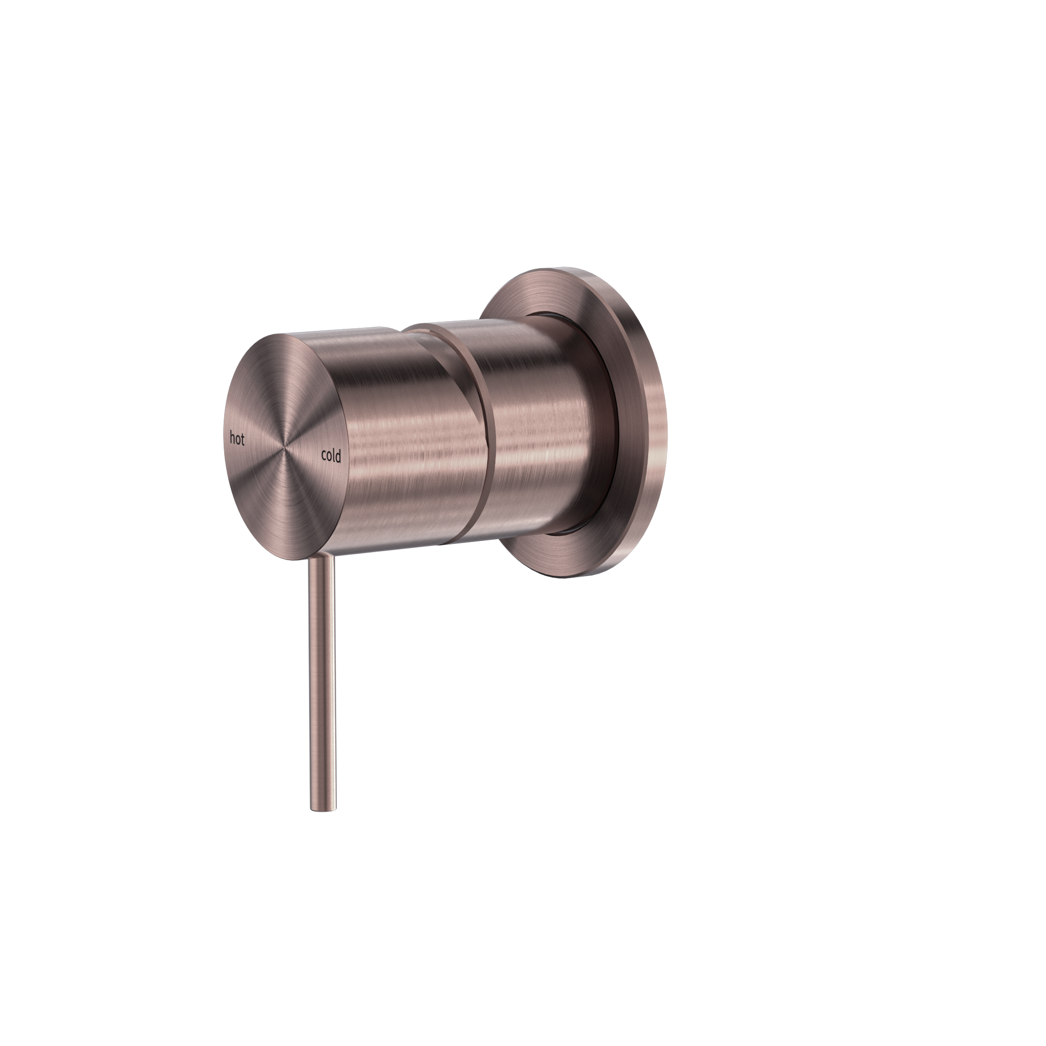 Mecca Shower Mixer 60mm Plate Brushed Bronze