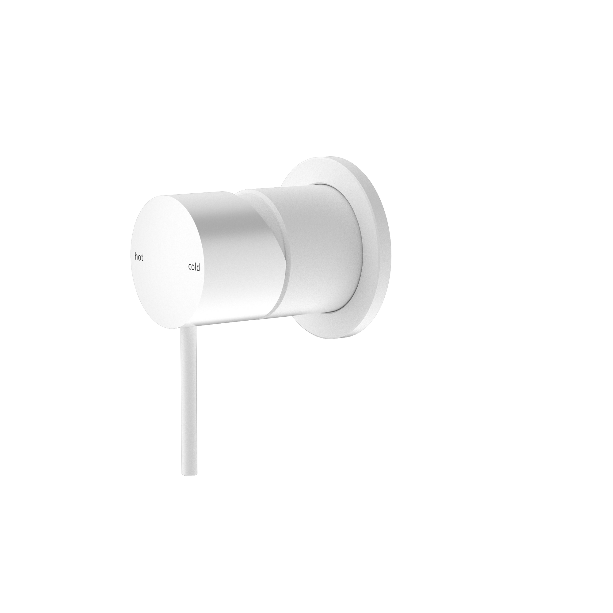 Mecca Shower Mixer 60mm Plate Matte White