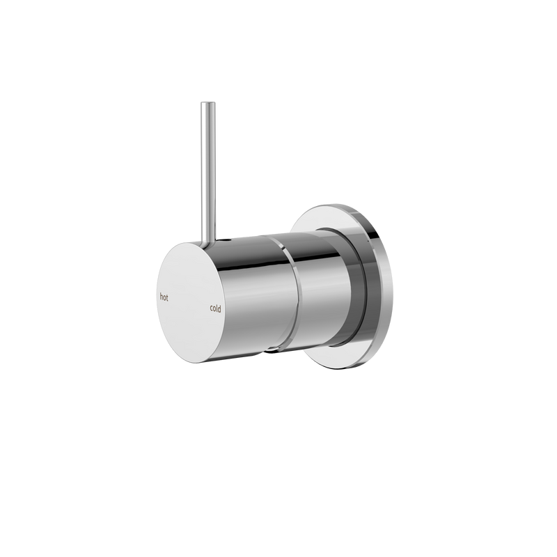 Mecca Shower Mixer 60mm Handle Up Plate Chrome