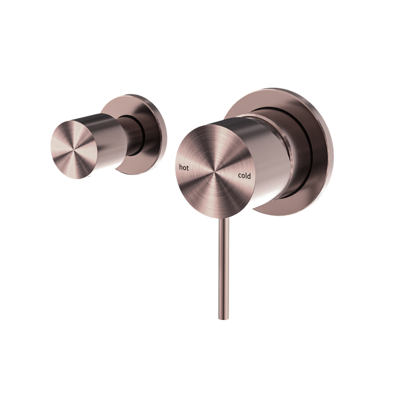 Mecca Shower Mixer With Horizontal 2 Way Diverter Brushed Bronze