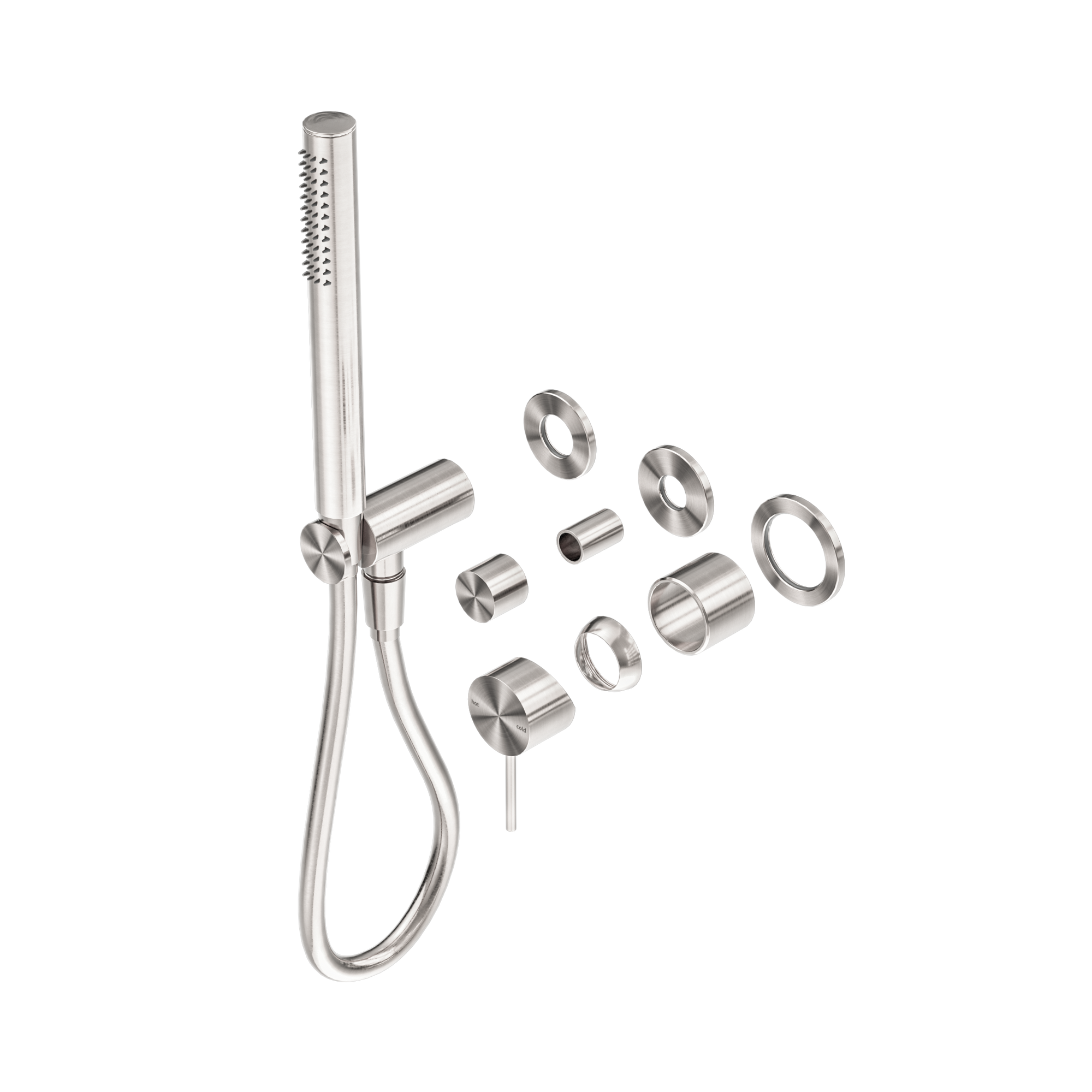 Mecca Shower Mixer Diverter System Separate Back Plate Trim Kits Only Brushed Nickel
