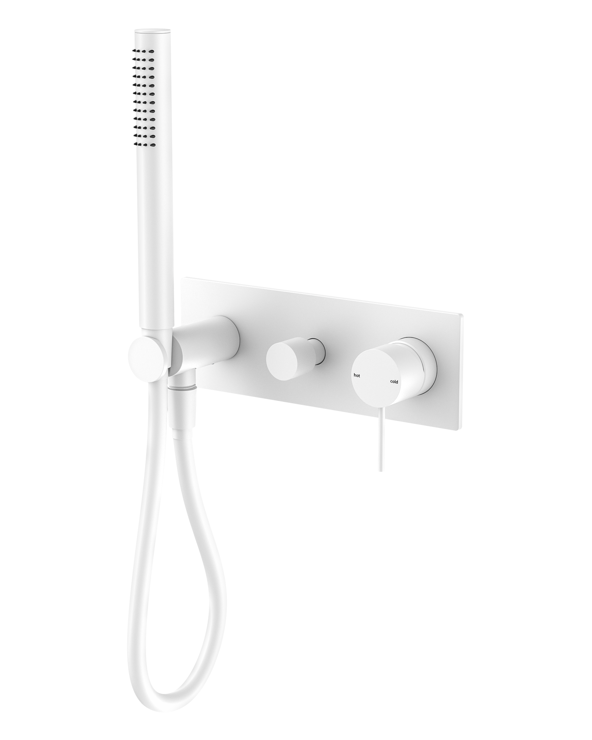 Mecca Shower Mixer Diverter System Matte White