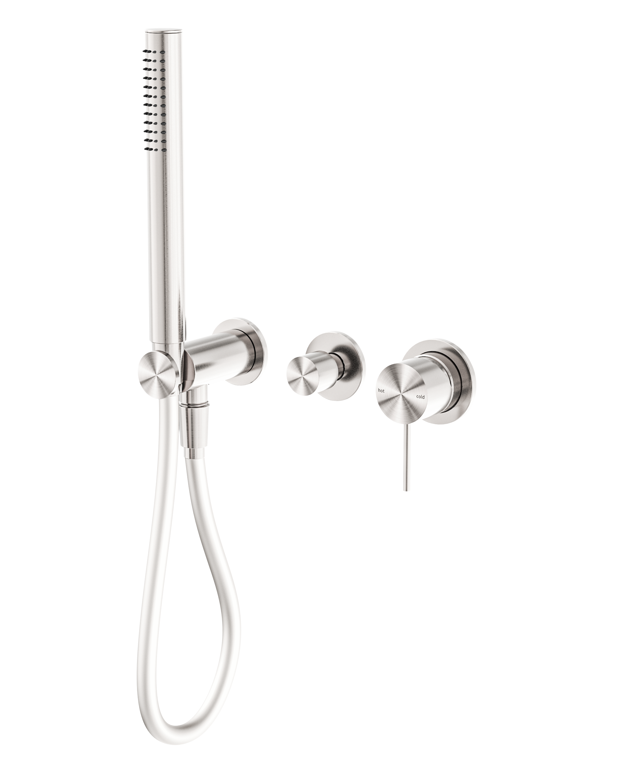 Mecca Shower Mixer Diverter System Separate Back Plate Brushed Nickel