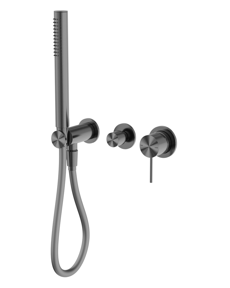 Mecca Shower Mixer Diverter System Separate Back Plate Gun Metal