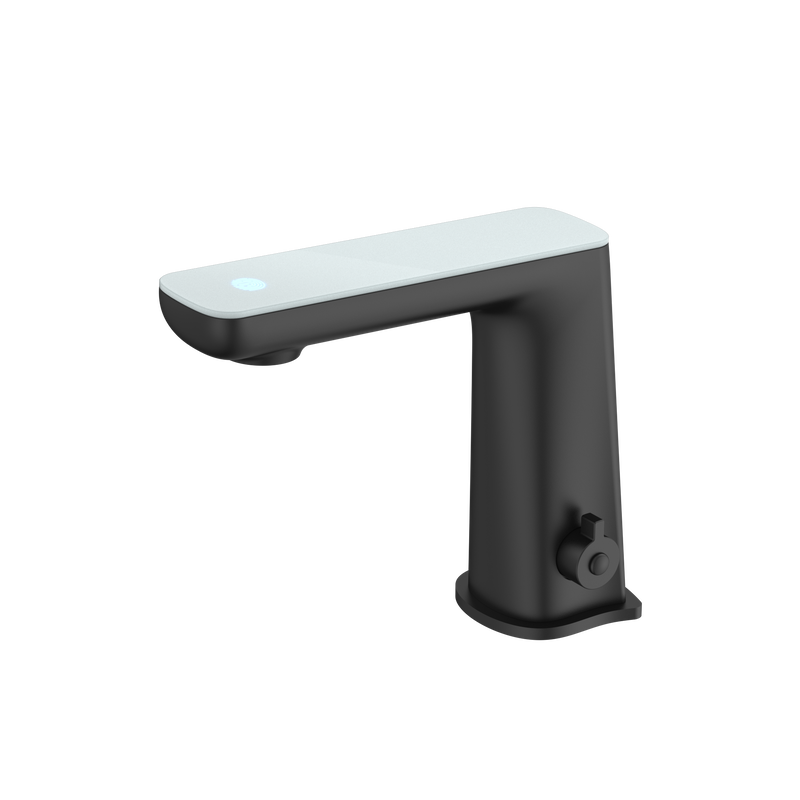 Claudia Sensor Mixer With White Top Display Matte Black