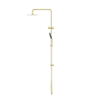 Round Project Twin Shower Brushed Gold
