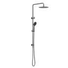 Round Project Twin Shower Gun Metal