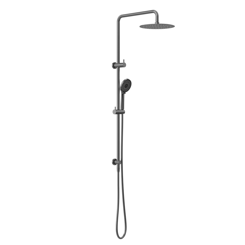 Round Project Twin Shower Gun Metal