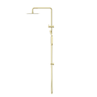 Square Project Twin Shower Brushed Gold