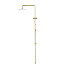 Square Project Twin Shower Brushed Gold