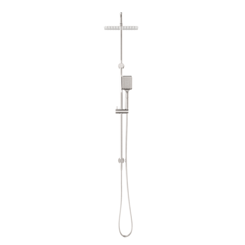 Square Project Twin Shower Brushed Nickel