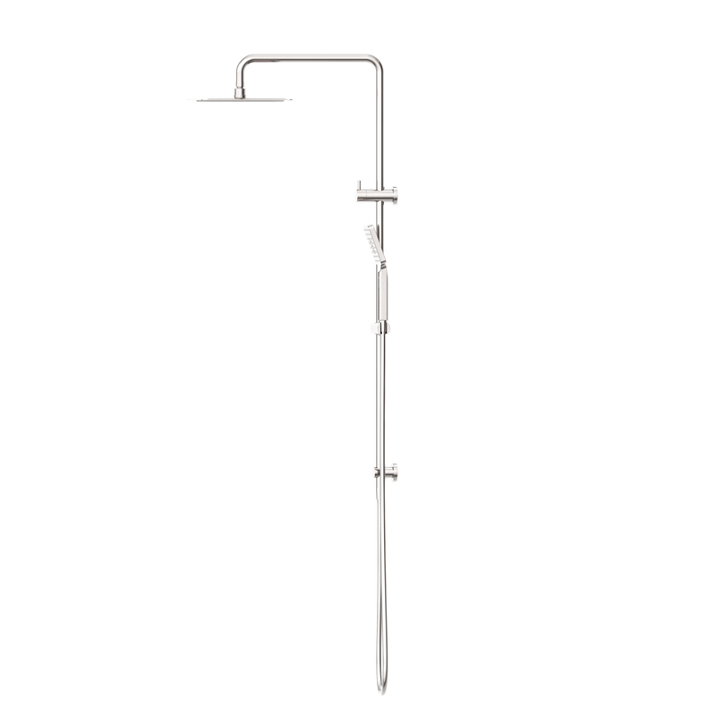 Square Project Twin Shower Brushed Nickel