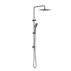 Square Project Twin Shower Gun Metal