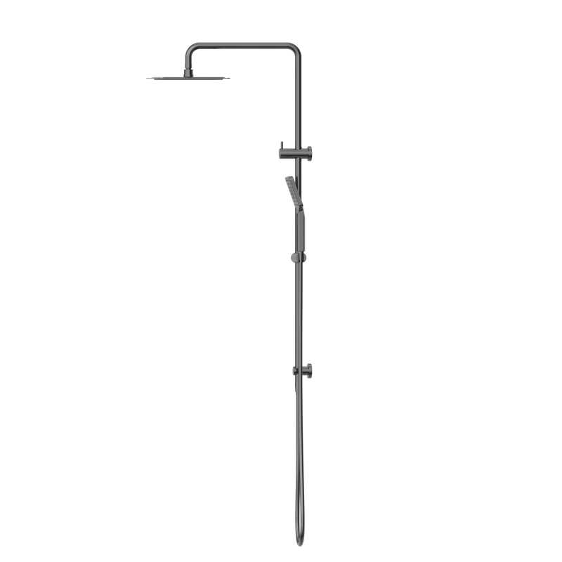Square Project Twin Shower Gun Metal