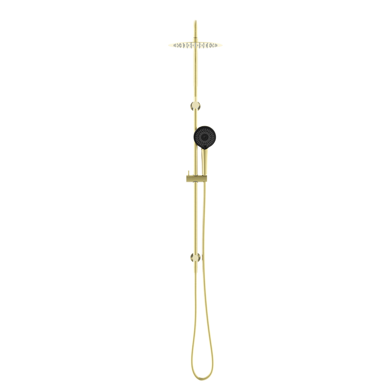 Round Project Twin Shower 4 Star Rating Brushed Gold