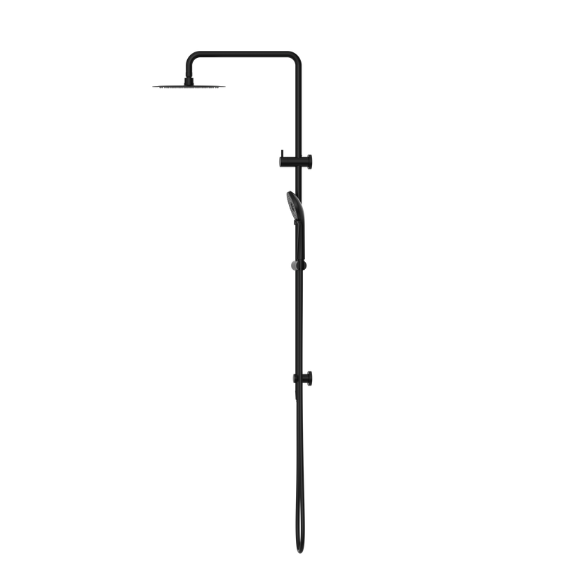 Round Project Twin Shower 4 Star Rating Matte Black