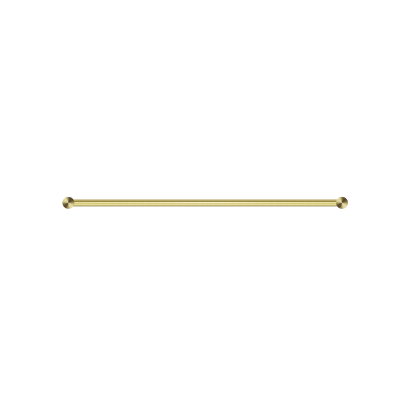 New Mecca Single Towel Rail 600mm Brushed Gold
